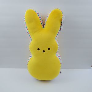 2021 NWT Peeps Yellow Bunny Rabbit 17" Plush w/ Rainbow Polka Dots Easter Large
